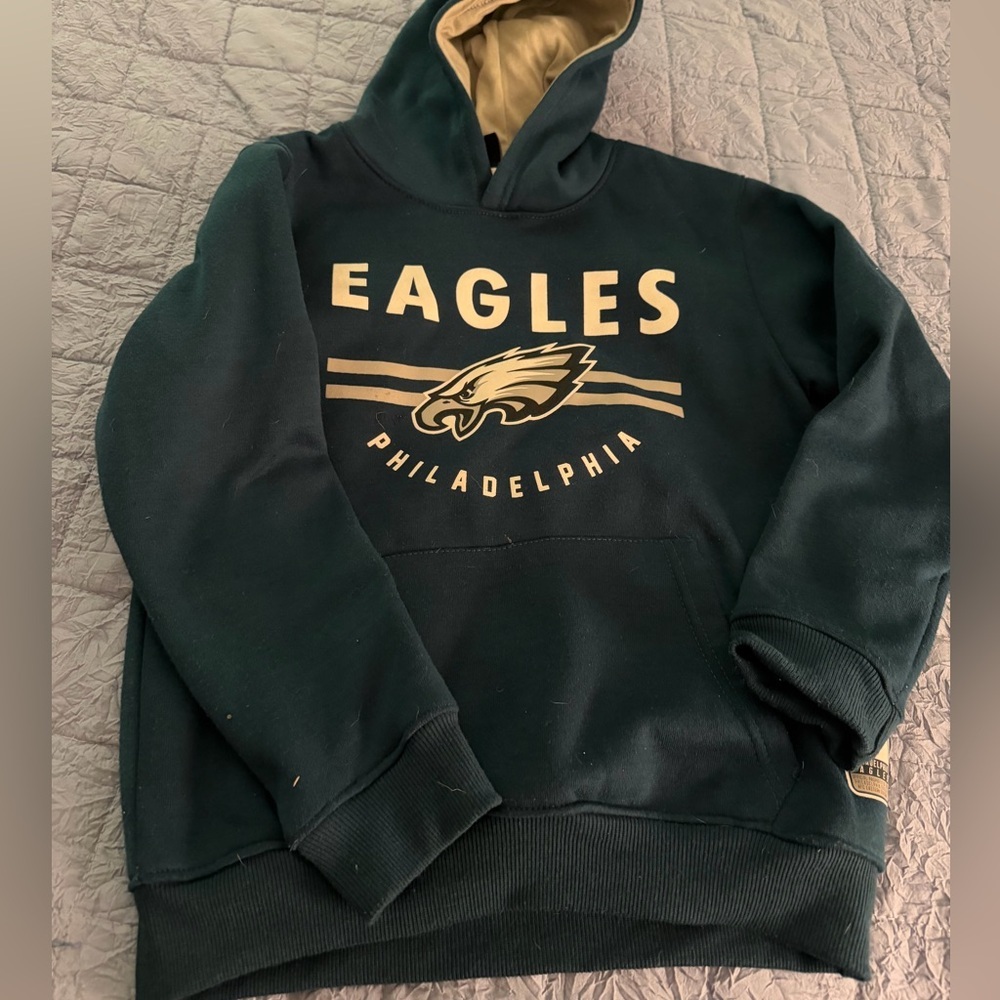 Philadelphia Eagles NFL Kids Dark Green Hoodie Kids 10-12